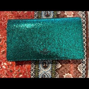 Brand new Coach glitter emerald green crossbody